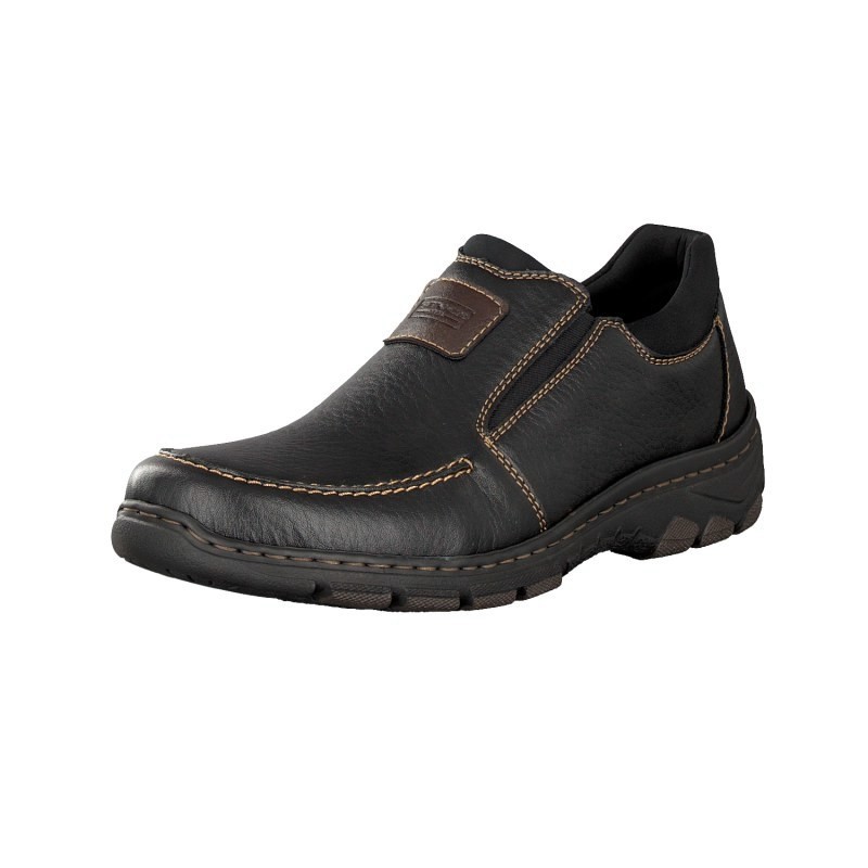 Slip On Rieker 19961-03 Para Homem - Pretas